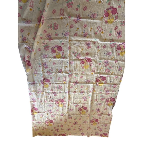 Vintage Barbie Fabric / Twin Flat Sheet 1995 Mattel Hearts Ballet Shoes READ - Picture 2 of 10